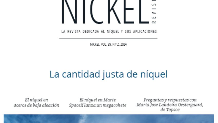 Nickel vol39 no2 2024: la cantidad justa de níquel